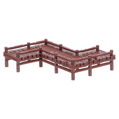 MOTHNUR マイクロランドスケープ用ミニチュアブリッジ 耐久素材使用 ガーデン装飾 ミニチュアハウス用小型橋 創造的で魅力的な盆栽アクセ