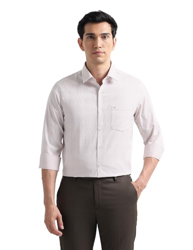 Image of Arrow Checked Slim Fit Mens Formal Shirt - Cotton, Breathable & Comfortable, Full Sleeves Shirts for Men