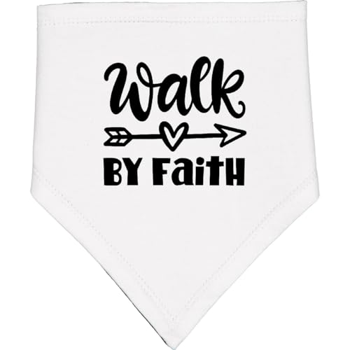 inktastic Walk By Faith Inspirational Quote Baby Bandana Bib