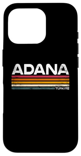 レトロなAdana Turkiyeデザイン トルコの誇り トルコの遺産 スマホケース iPhone 16 Pro 用