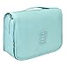 Portable Hanging Travel Toiletry Bag Waterproof Makeup Organizer Cosmetic Bag Pouch For Women Girl (light blue)
