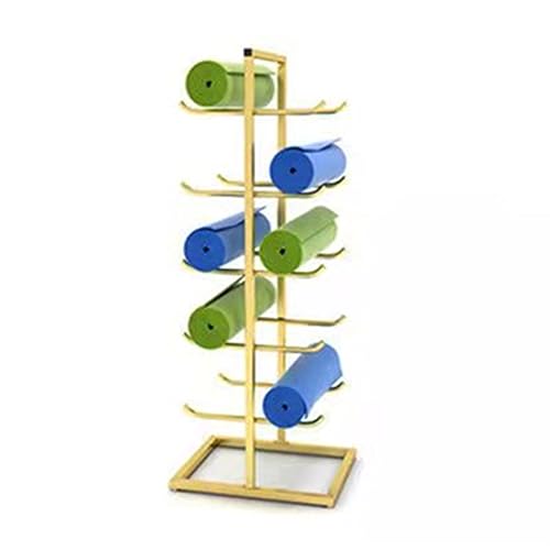 Support de tapis de yoga support en métal et étagère rangement
