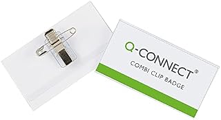 Q-Connect KF01567 Combination Badge 54x90mm (Pack of 50)