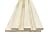 4-Pack Real Wood Slat Wall Panels, 3/4" x 5-1/2" x 94", Paintable Solid American Hardwood, The Millwork Outlet (Poplar, 94")
