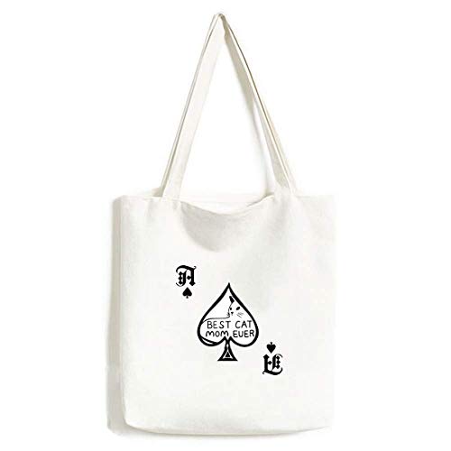 Sac à main lavable Cat Mom grand format pour les courses et balades