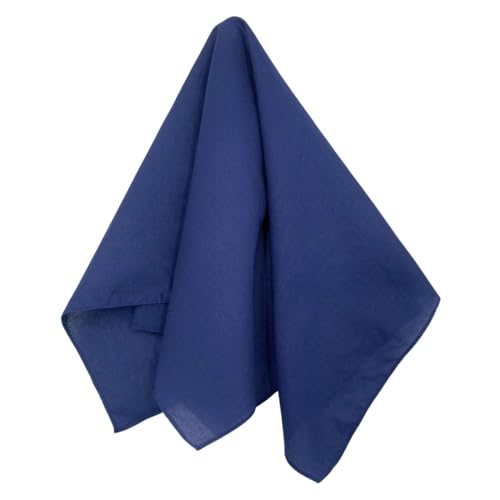 Image of MDSTYLE 100% Cotton Solid Color Bandana for Men & Women 22 inch x 22 inch Handkerchief Headband Scarf