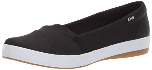 Keds Women's Carmel Twill Sneaker, Black, 8.5