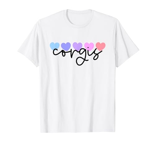 Corgi ou Corgis Lover Heart Women Girls or Mom T-Shirt