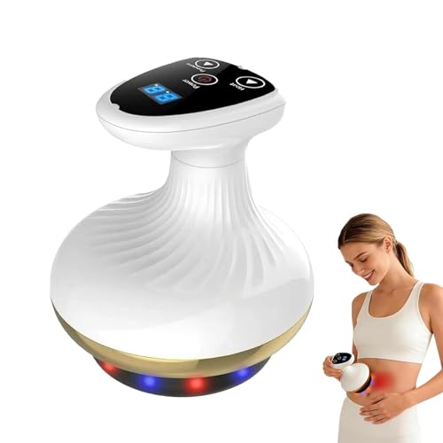 for Cellulite Remover 2-in-1 LED Light Therapy and Vibration Massager 9 Suction Levels&Heating Handheld Massager Rechargeable Helps Reduce Stretch Marks & Cellulite for Legs Arms & Belly