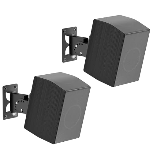 Soportes de pared para altavoces inclinables y giratorios que optimizan la acústica del hogar