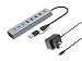 Produktbild CONCEPTRONIC HUBBIES20GP 7-Port USB 3.2 Gen 1 Hub mit Netzteil, 5Gbps, USB-C x 3, USB-A x 4