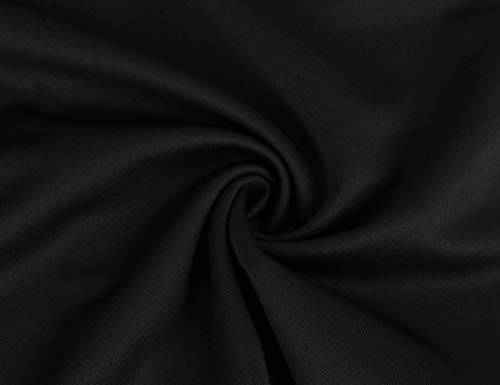 Moyabo Petite Dresses For Women 3/4 Sleeve Black Midi Dresses For Women Wear To Work Small #TOP4