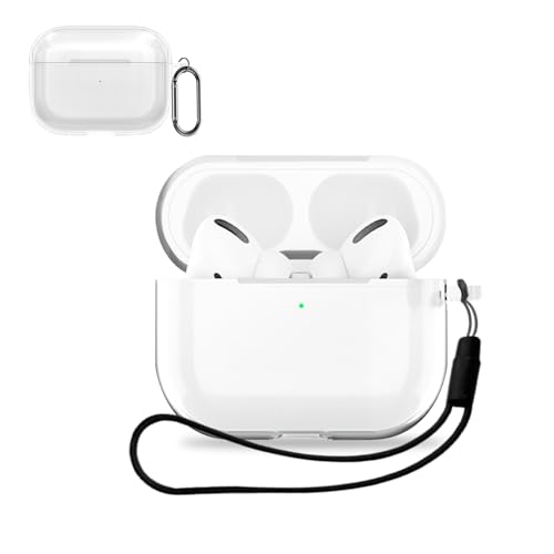 For AirPods Pro 3 �p �P�[�X �J�o�[�yKONXISA�z���C�����X�C���z�� �P�[�X �V���R���f�� ���p���₷�� �ϏՌ��� �h���h�o �E�H�b�V���u���i�J���r�i�t��+�X�g���b�v�t�� �j �����[�d�\ �����^�т����₷���i�N���A�j