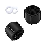 HZEL RV Low Point Drain Seals & Caps, 2PCS Camper Low Point Draining Cover with Sealing Ring, Touring Car 1/2