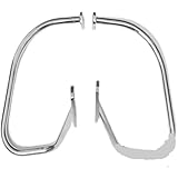 【Materiale resistente】Realizzato in metallo resistente e durevole, non solo protegge le gambe del conducente ma anche il motore da danni in caso di cadute e collisioni, riducendo al minimo i danni al conducente e alla motocicletta.