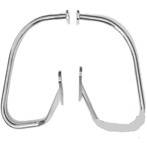 【Materiale resistente】Realizzato in metallo resistente e durevole, non solo protegge le gambe del conducente ma anche il motore da danni in caso di cadute e collisioni, riducendo al minimo i danni al conducente e alla motocicletta.
