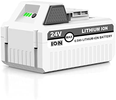 Remate 6.0Ah Replacement Battery for Sun Joe + Snow Joe iON+ 24V Power Tools, Compatible with Snow Joe iON+ Sun Joe 24BAT-LTX 24VBAT-LTW 24VBAT-LTE 24VBAT-LT 24VBAT 24VBAT-XR Series Power Tool Battery
