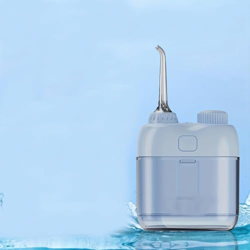 ZBDZSW Irrigador bucal portátil de Bolsillo, Recargable por USB, con batería de Litio de 900 mAh y depósito de Agua retráctil.
