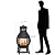BALI OUTDOORS Fire Pit Wood Burning Chiminea Outside Fireplace Patio Small Firepit, Size 17.7" W x 35.6" H, Brown-Black