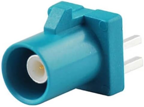 R-F Fakra Z Water Blue Male Through Hole PCB Mount