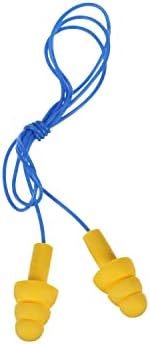3M E-A-R UltraFit Corded Ear Plugs 340-4004, 100-Pair, Yellow, Poly Bag 3404004