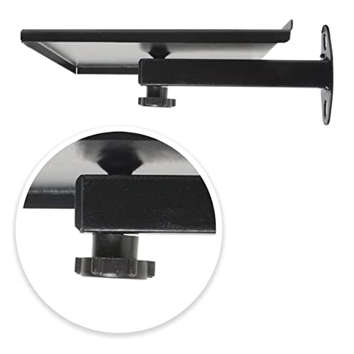 Image of Audiovan Shelf Speaker Wall Mount, Speaker Stand, Speaker Wall Mount (4 x 4 Inches) 4 Pcs Pack