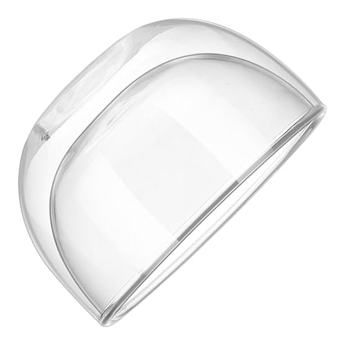 Milisten Cuenco de Vidrio Transparente Resistente al Calor Doble Capa, Tazón de Postre y Ensalada de Frutas, Cristal de Borosilicato 1 Unidad para Hogar y Cocina, Apto para Buffet y
