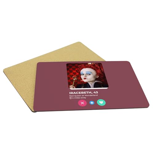 Set de table liège grand format haute qualité motif Red Queen Alice Wonderland - 5