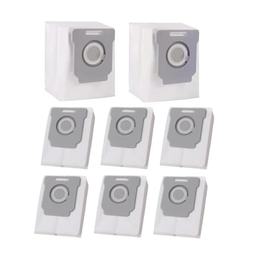 Omiracle Pacote com 8 sacos de vácuo compatíveis com iRobot Roomba i1+, i3+, i4+, i5+, i6+, i7+, i8+, j5+, j6+, j7+, j8+, j9+, s9+, sacos de substituição resistentes para eliminação de sujeira para