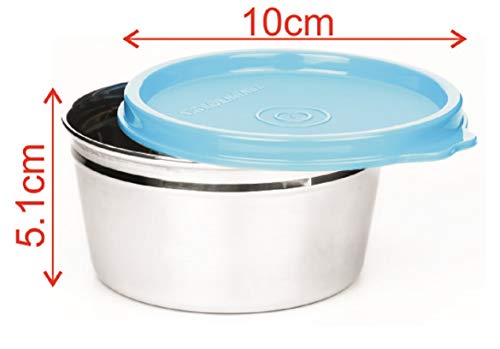 Signora Ware Tiny Wonder Stainless Steel Container, 250 Ml, Red