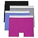 Women's Mid-Thigh Boxer Brief Pack, Stretch Cotton Underwear, 8-Pack (Assorted Color) (US, Alpha, Small, Regular, Regular, Fashion Color Mix)