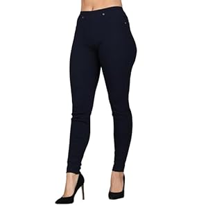 Lildy Women’s Denim Jeggings, Stretchable Cotton Blend