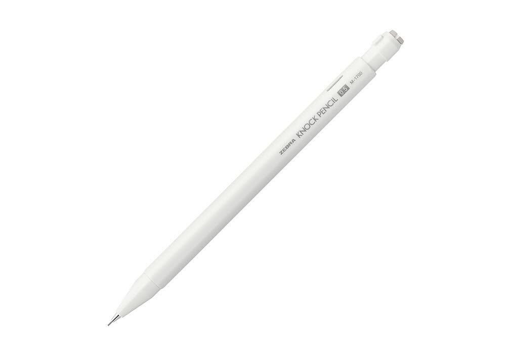 Zebra Knock Mechanical Pencil • 0,5 mm • Beyaz [M-1700]
