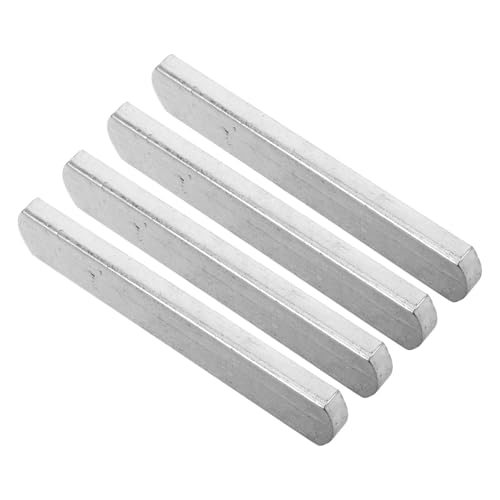 OUNONA 4個鋼製ウェイトプレート ランニング用負重条 筋力トレーニング用フィットネスアクセサリー なウェイトジャケットプレート