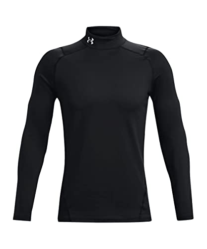 Under Armour CG Armour T-shirt Homme Mock de compression noir pour sport d'hiver