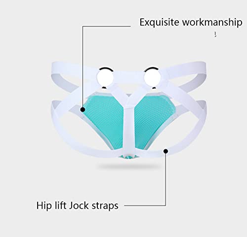 Faringoto Tanga masculina tanga de algodão fio dental tanga gay biquíni, 3, preto, P