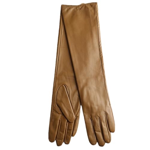 Guantes simples para mujer HEAITHpool de cuero 50 cm que protegen del viento
