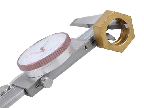 Calibre de doble aguja Accusize 200 mm de acero inoxidable con estuche 8
