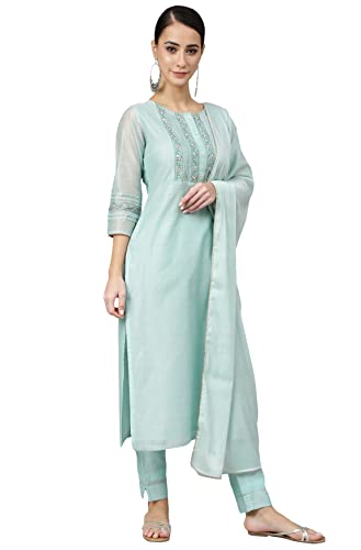 Image of Janasya Women Kurta Pant Set