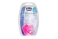BPM Australia CHICCO Soother Physio Soft, 0, 6m 2pck, Girl, 44 Grams (2730110000)