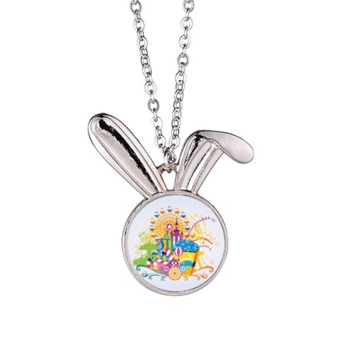 Collier château de grande roue et lapin le cadeau idéal pour un anniversaire