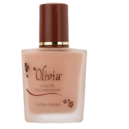 Image of Olivia Liquid Foundation, Sunset Rouge - 04 | Satin Finish with Medium to Full Coverage | Lightweight, Long-Lasting Formula for Light Skin Tones | Hypoallergenic & Dermatologist Tested | 28ml