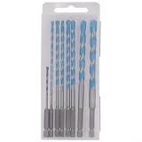 Besttoolifes 8-teiliges verlängertes Bohrer-Set für Beton, Ziegel und Fliesen, 6 mm Hartlegierung...
