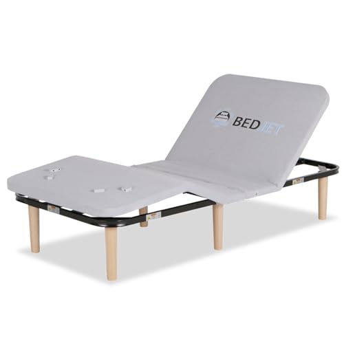 Image of BedJet Adjustable Bed Frame - New Technology - Ultra-Slim 1.75 inch Thick Zero Clearance Legless Design for Any Bed Including Platform & Storage beds - Zero Gravity, Anti-Snore (Twin XL Frame + Legs)