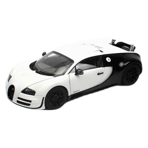 Modelos A Escala Adornos De Aleación para Coche Bugatti Veyron Supercar Panda Edition Escala 1:18 para Decoración De Entrada Modelo De Metal Fundidos A Presión