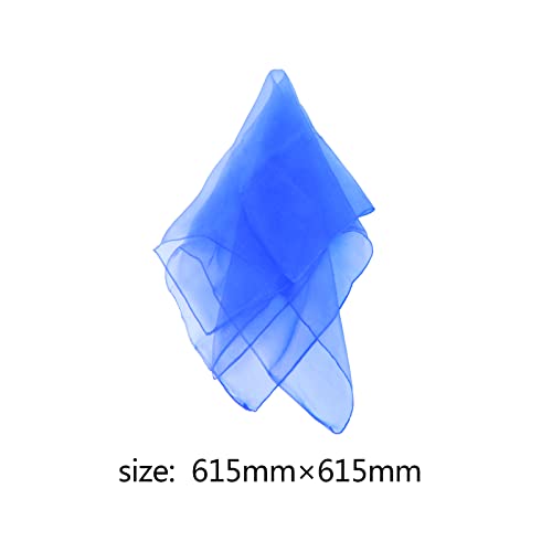 Larcele 12 Piece Juggling Plain Weave Dance Scarf for Performance Prop Accessory 24 x 24 inches WDSJ-02（Dark Blue）4