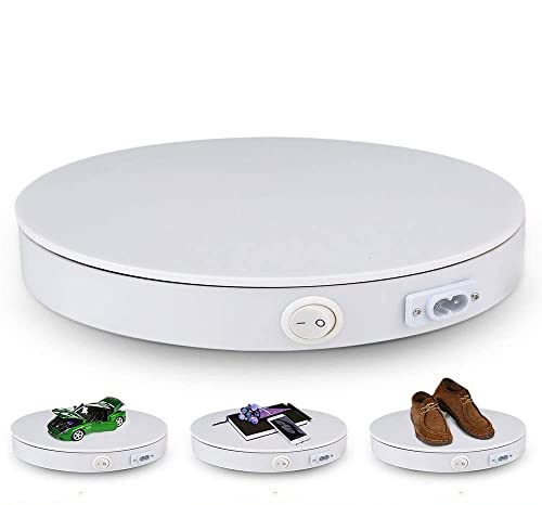 Shop Display Stand, Yuanj? Professional 360 Degree Electric Rotating Turntable for Photography, Automatic Rotating Platform, Perfect for 360 Degree Pictures, Product or Cake Display, 40 kg Capacity,