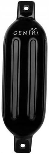 Gemini Pro Fender Odbijacz Jachtowy, Czarny, PVC, 11.5 x 40 cm