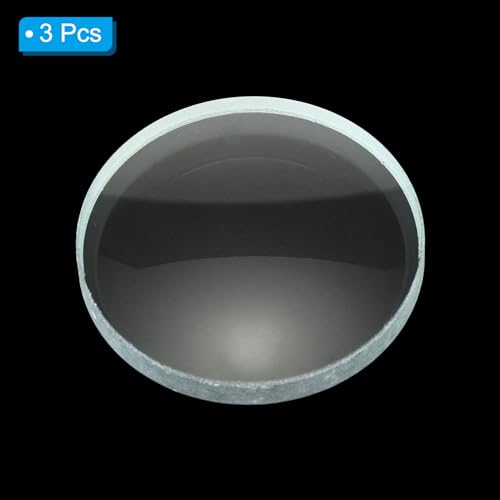 Image of PATIKIL 6 inch (150mm) Focal Length Double Concave Lens, 3 Pack 50mm Diameter 6mm Height Glass Optically Polished Round Edges Lens for Physics Experiment, Clear