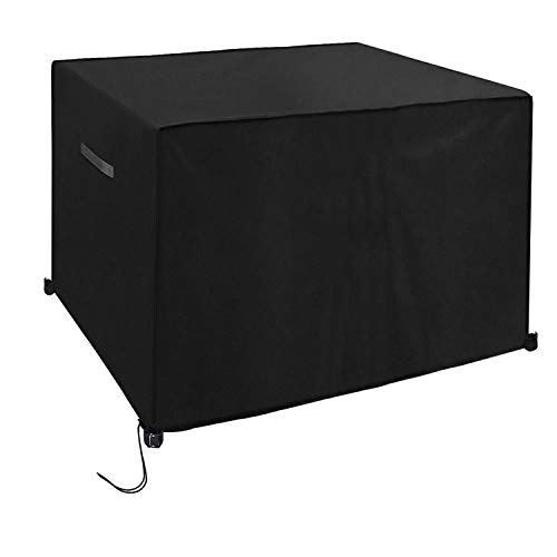 CosyInSofa Funda para Muebles de Jardín, Copertura Impermeable para Mesas Rectangular, Funda Protectora Anti-UV para Patio Muebles Sillas Sofás Mesas Cubierta de Exterior 420D Oxford (126x126x74cm)